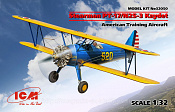 Сборная модель из пластика Stearman PT-17/N2S-3 Kaydet , Американский учебный самоле (1:32), ICM - фото