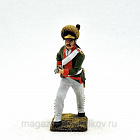 Миниатюра из олова Рядовой пехотного полка 1780-90 годы, Россия, 54 мм, Студия Большой полк