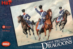 Солдатики из пластика Napoleonic Prussian Dragoons, (1:72), Hat