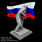 Сборная миниатюра из смолы Танкист 120 мм, Ленинград 54