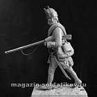 Сборная миниатюра из смолы Русский мушкетер (или фузелер) гренадерских полков, 1797-1801 54 мм, Chronos miniatures