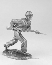 Миниатюра из олова Краснофлотец РККФ 1940-43 гг ., 54 мм, Солдатики Публия - фото