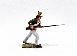 Миниатюра из олова Рядовой пехотного полка 1780-90 годы, Россия, 54 мм, Студия Большой полк
