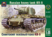 Сборная модель из пластика Советский тяжелый танк КВ-9 (1/35) АРК моделс - фото