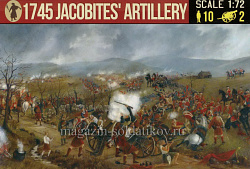 Солдатики из пластика Jacobites' Artillery (1/72) Strelets