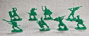 Солдатики из пластика Инки. Выпуск 2, 54 мм (8 шт, пластик, зелёный) Воины и битвы - фото