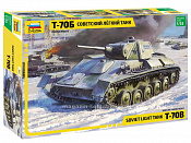 Сборная модель из пластика Советский легкий танк Т-70Б (1/35) Звезда - фото