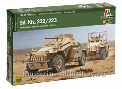 Сборная модель из пластика ИТ Sd. Kfz. 222/223 (28 мм) Italeri