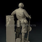 Сборная фигура из смолы SM 1603 Пулемётчик РККА.1943-1945, 1:16, SOGA miniatures