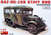 Сборная модель из пластика Штабной автобус ГАЗ-05-193, MiniArt (1/35) - фото