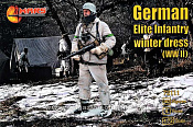 Солдатики из пластика Немецкая элитная пехота в зимней форме, II МВ (1/72) Mars - фото