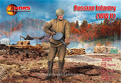 Солдатики из пластика Советская пехота WWII, 1:32, Mars