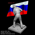 Сборная миниатюра из смолы Танкист 120 мм, Ленинград 54