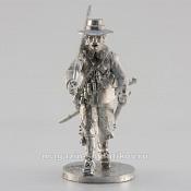Сборная миниатюра из металла Мушкетёр, идущий, 28 мм, Аванпост - фото
