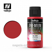 Краска акрил-уретановая Vallejo Premium, карминовая 60 мл, Vallejo Premium - фото