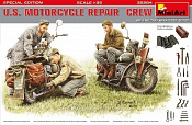 Сборные фигуры из пластика Американские мотоциклы на ремонте. Специальное издание, MiniArt (1/35) - фото