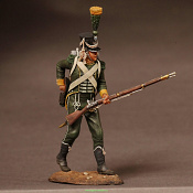 Сборная фигура из смолы Вестфальский егерь Королевской гвардии, 1809-11 гг., 54 мм, Chronos miniatures - фото