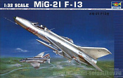 Сборная модель из пластика Самолет МиГ - 21 Ф-13 1:32 Трумпетер - фото