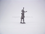 Солдатики из металла Музыкант старой гвардии Наполеона с горном, Магазин Солдатики (Prince August) - фото