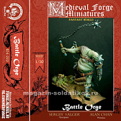 Сборная миниатюра из смолы Battle Ogre, 54 mm, Medieval Forge Miniatures - фото