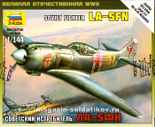 Сборная модель из пластика Советский истребитель Ла-5 ФН (1/144) Звезда - фото