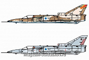Сборная модель из пластика Д Самолет IDF KFIR C2 + C7 (1/144) Dragon - фото