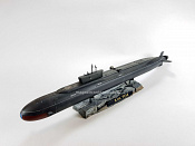 Подводная лодка К-114 «Тула» 1/350 - масштабная модель в сборе и окрасе - фото