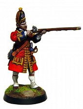 Сборная миниатюра из металла Гренадер. 1-й полк Пешей Гвардии. Англия. 1704 г (40 мм) Драбант - фото