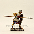 Миниатюра из олова Средневековый воин - крестоносец, 54 мм, Студия Большой полк