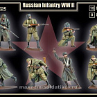 Солдатики из пластика Советская пехота WWII, 1:32, Mars