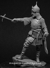 Сборная миниатюра из металла Мусульманский знатный воин, XVI век 54 мм, Chronos miniatures - фото