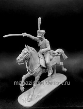 Сборная миниатюра из смолы Рядовой конно-егерских полков, Россия 1813-14, 54 мм, Chronos miniatures - фото