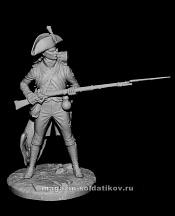 Сборная фигура из металла Французский фузилер, 1793- 1801 гг., 54 мм, Chronos miniatures - фото