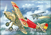 Сборная модель из пластика Hawker Fury истребитель ВВС Испании Amodel (1/72) - фото