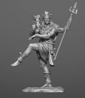 Сборная миниатюра из смолы Индийский бог Шива, 54 мм, Chronos miniatures - фото