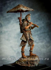 Сборная миниатюра из металла Робинзон Крузо: в надежде на спасение 54 мм, Chronos miniatures - фото